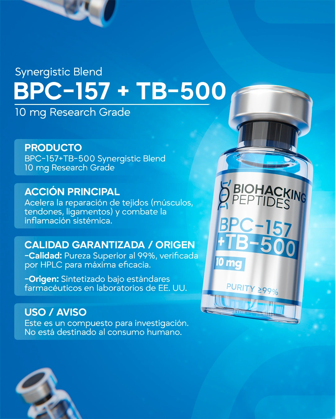 BPC-157 + TB-500 información del producto