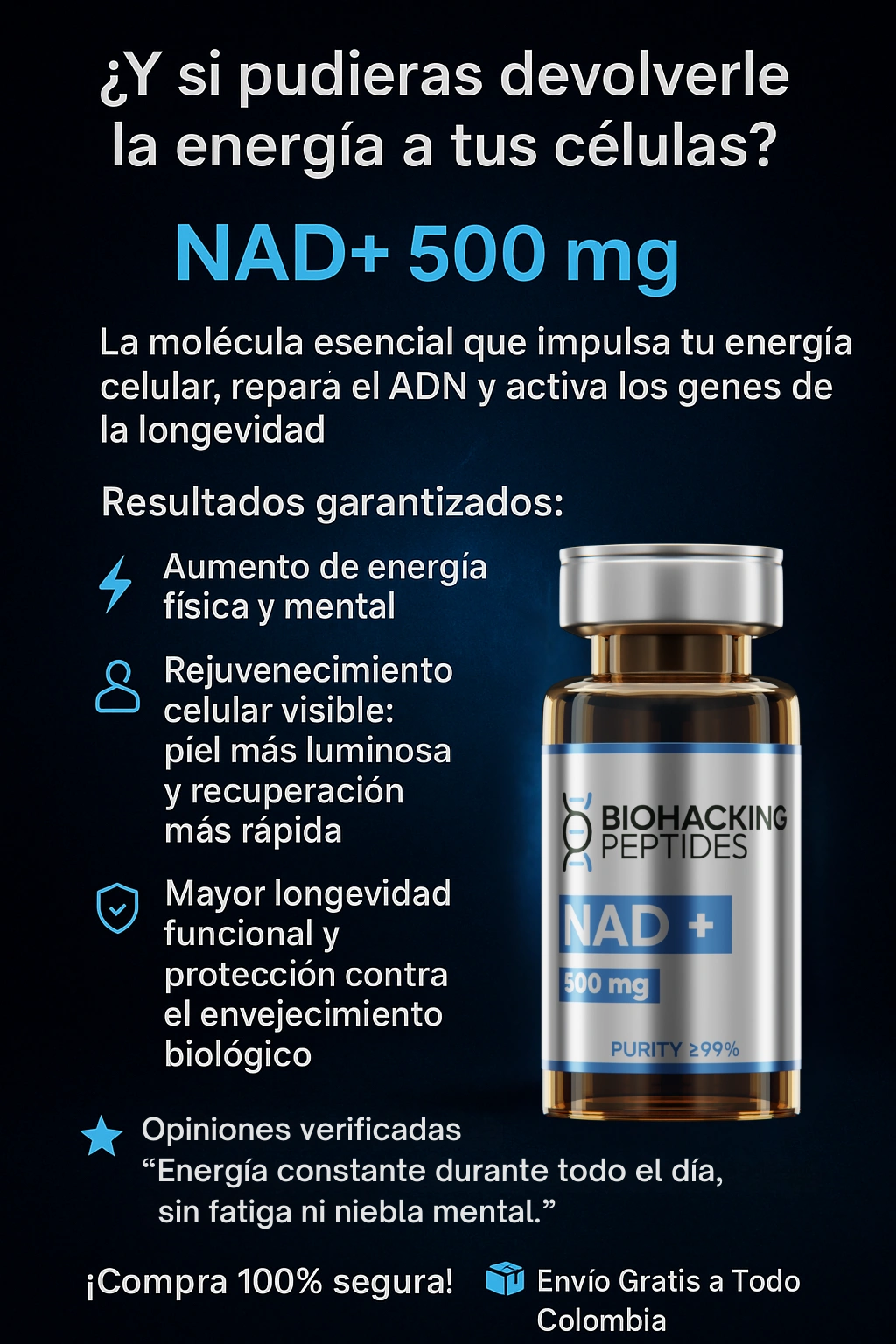 NAD+ resultados garantizados